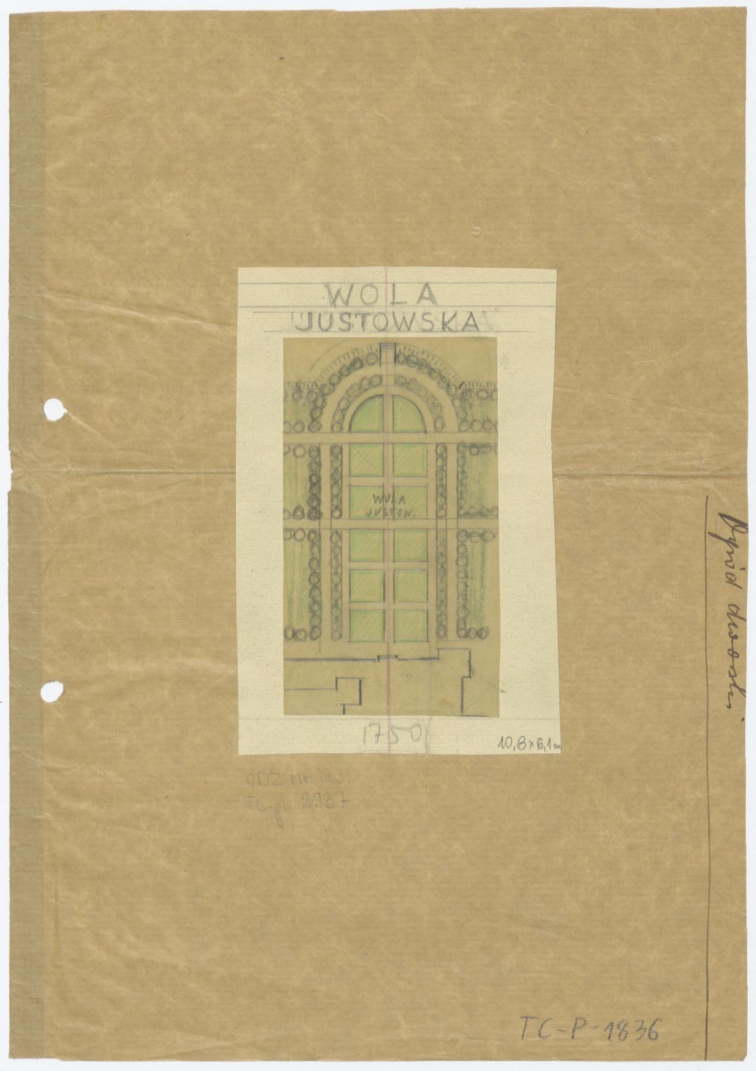 plan sytuacyjny z 1750 roku, skan 1