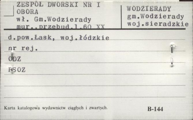 zespół dworski nr I, obora, skan 1
