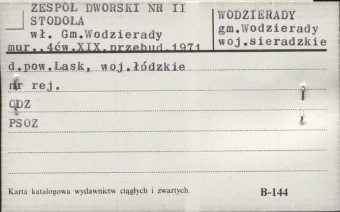 zespół dworski nr II, stodoła, skan 1