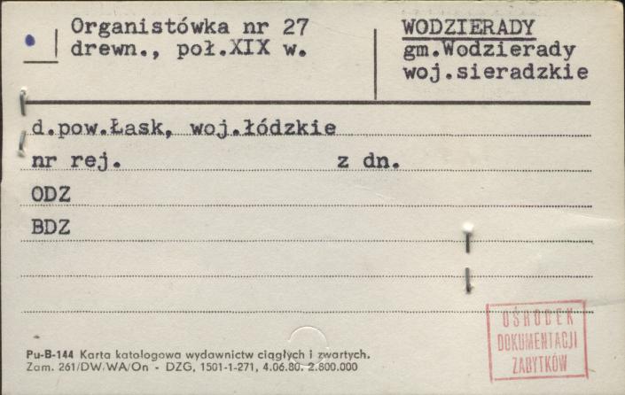organistówka, skan 1