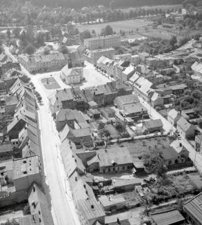 układ urbanistyczny. Widok ogólny układu urbanistycznego od strony południowej - wschodniej, skan 1