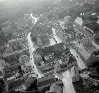 układ urbanistyczny. Widok ogólny układu urbanistycznego  od strony wschodniej, skan 1
