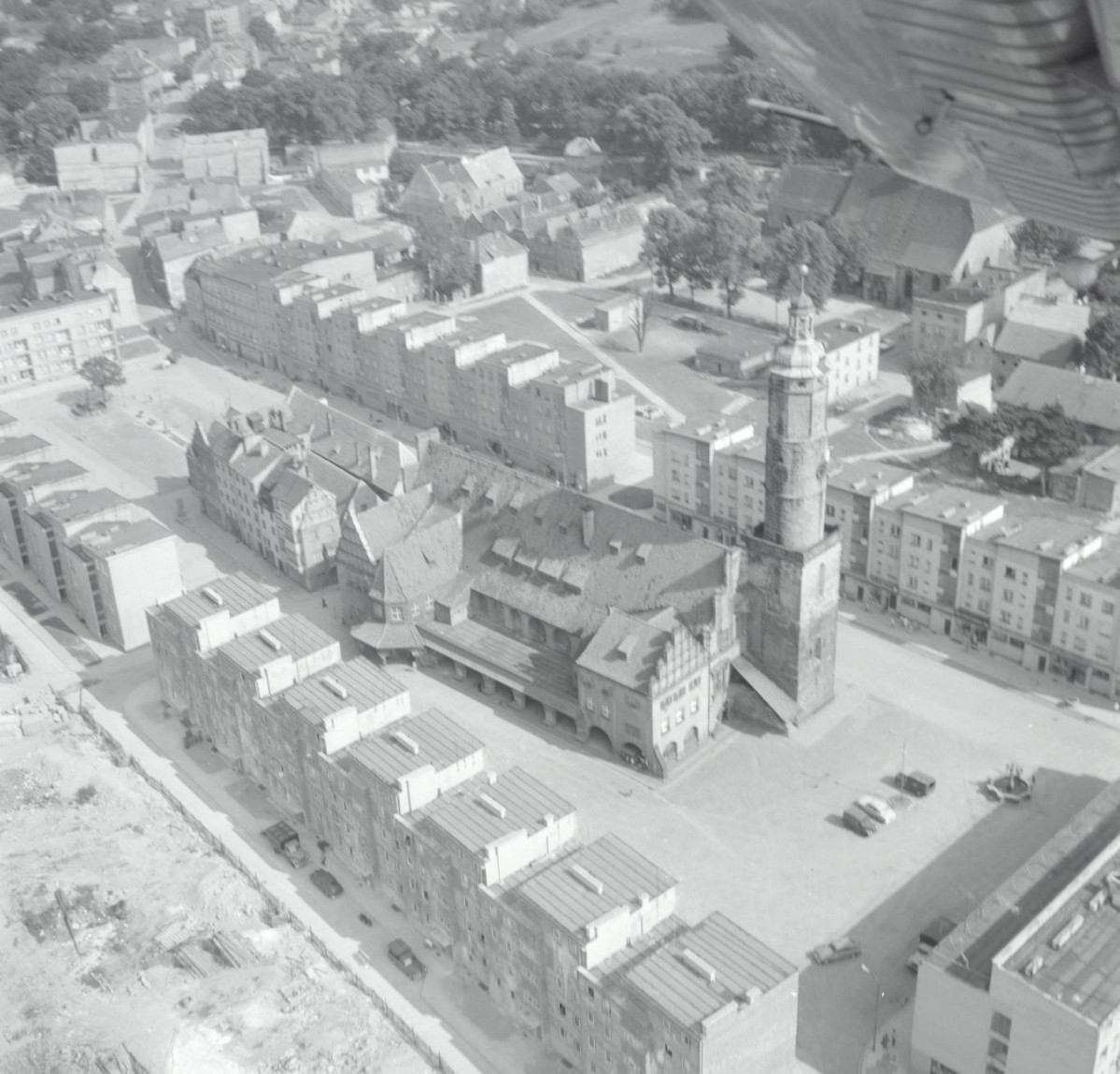 zespół urbanistyczny. Widok rynku od strony północnej - zachodniej, skan 1