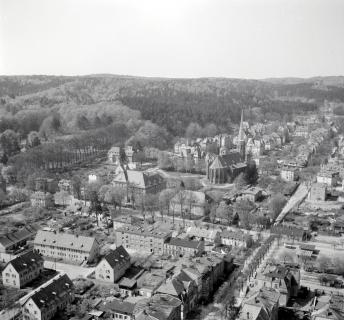 zabudowa miasta widok ogólny zabudowy  od strony południowej -  zachodniej, skan 1