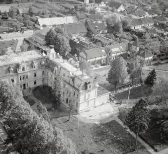 zabudowa centrum. Fragment zabudowy przy pałacu archimandrytów, skan 1