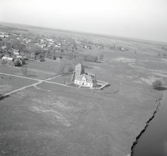 zamek książąt mazowieckich. Topografia w zespole osadniczym od strony południowej -wschodniej, skan 1