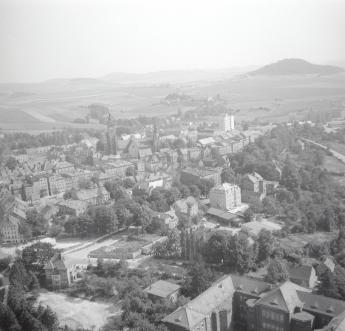panorama miasta. Widok miasta od strony północnej - zachodniej, skan 1