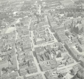 układ urbanistyczny. Widok ogólny układu urbanistycznego od strony  południowej - zachodniej, skan 1