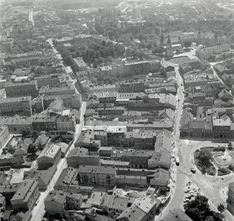 układ urbanistyczny. Widok ogólny układu Starego Miasta od strony  północnej., skan 1