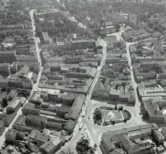 układ urbanistyczny. Widok ogólny Starego Miasta od strony  północnej., skan 1