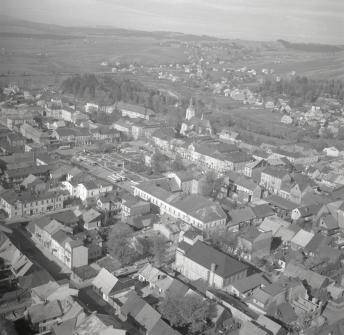 Widok ogólny centrum  od strony południowo - zachodniej, skan 1