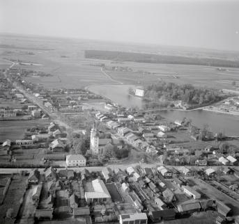 układ przestrzenny. Widok ogólny od strony południowej -  zachodniej, skan 1