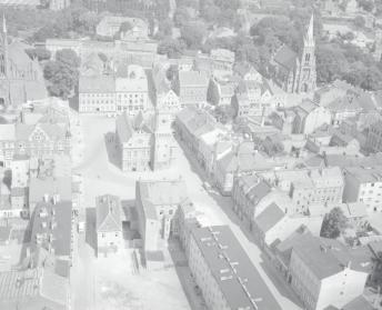 rynek. Widok ogólny  zabudowy rynku od strony zachodniej, skan 1
