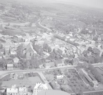 zabudowa centrum. Widok ogólny od strony północnej  - zachodniej, skan 1