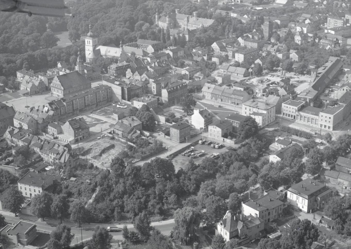 układ urbanistyczny miasta. Zabudowa centrum, skan 1