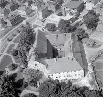 zespół klasztorny Franciszkanów /XVIII, XIX wieku/ Widok ogólny zespołu klasztornego od strony wschodniej, skan 1