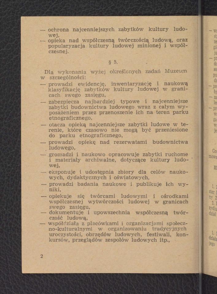 2 egzemplarze Statutu Muzeum Budownictwa Ludowego w Sanoku; po osiem kart , skan 2