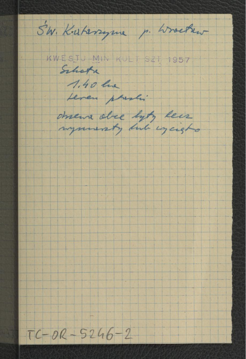 wypis z Kwestionariusz Ministerstwa Kultury i Sztuki z 1957 r. , skan 1