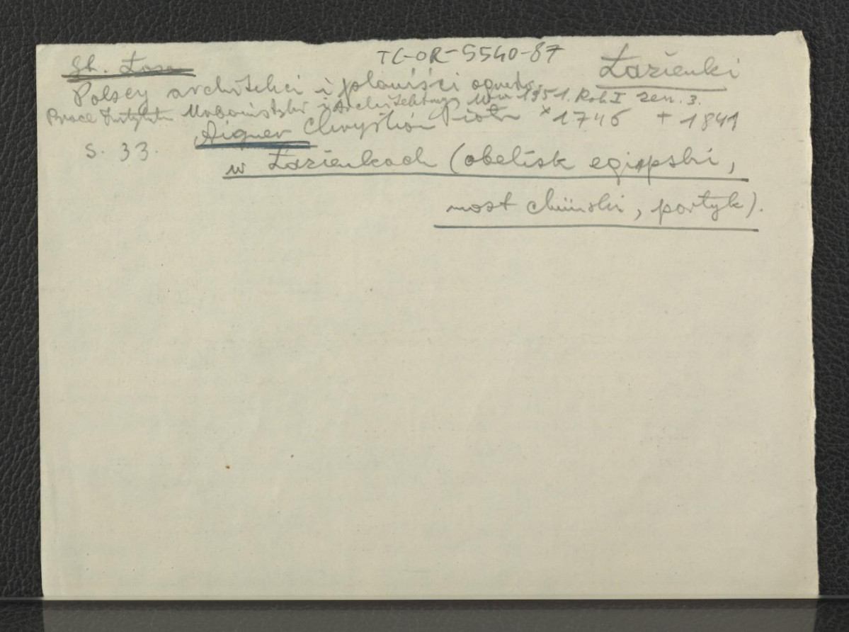 wypis z Łoza S., Słownik architektów i budowniczych Polaków oraz cudzoziemców w Polsce pracujących, Warszawa 1931, s. 33 wzmiankujący Piotra Aignera , skan 1