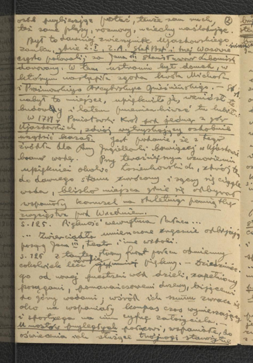 wypis z Gołębiowski Ł., Opisanie historyczno-statystyczne miasta Warszawy, Warszawa 1827, s. 123 dotyczący miejscowego pałacu, skan 2