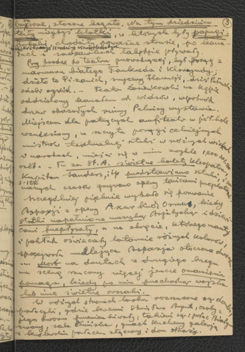 wypis z Gołębiowski Ł., Opisanie historyczno-statystyczne miasta Warszawy, Warszawa 1827, s. 123 dotyczący miejscowego pałacu, skan 3