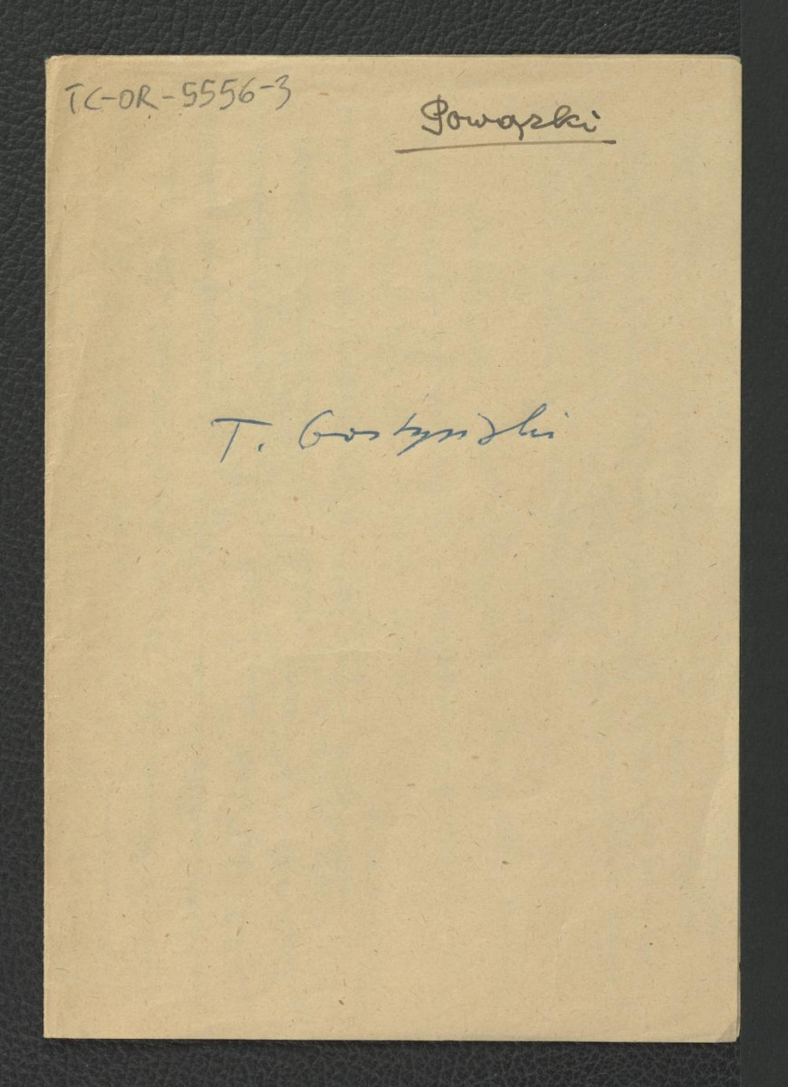 wzmianka o Tadeuszu Gostyńskim, skan 1