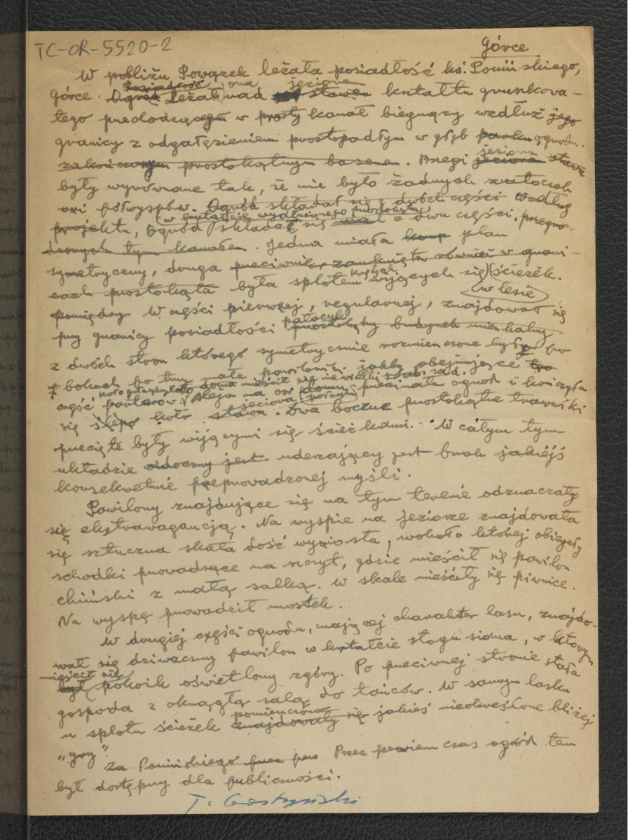 wypis z Zug S., Ogrody w Warszawie i jej okolicach opisane w 1784, Warszawa 1898, s. 18 dotyczący miejscowego ogrodu                                                          , skan 2