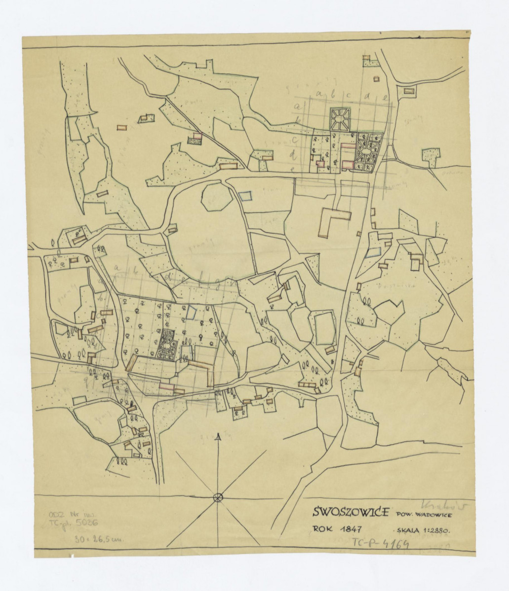plan sytuacyjny - stan z 1847 roku, skan 1