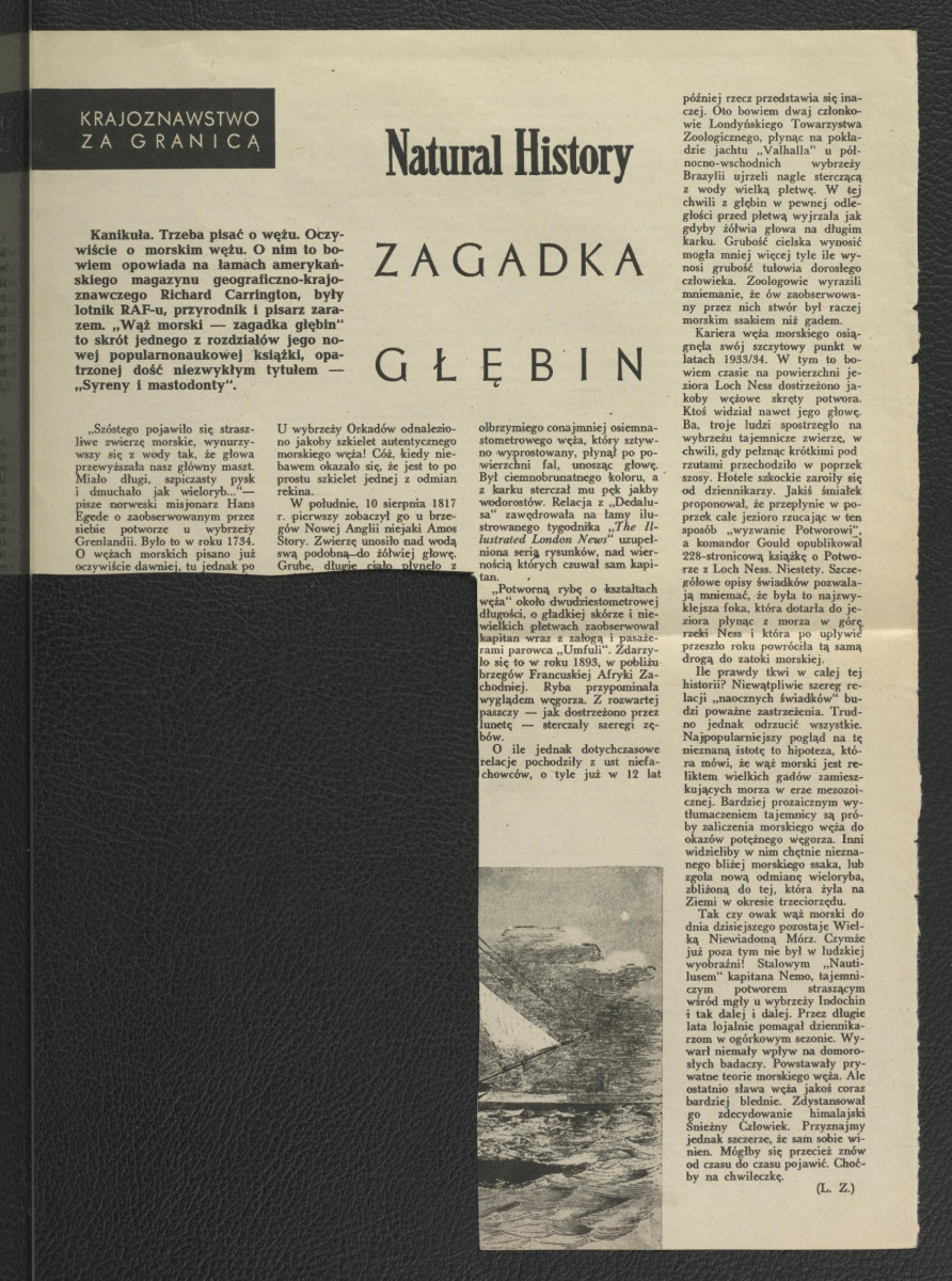 2 karty pochodzące z czasopisma „Ziemia” nr 7 (1957) zawierające artykuł autorstwa Wacława Sternera pt. Dzielnica bogatych mieszczan       , skan 3