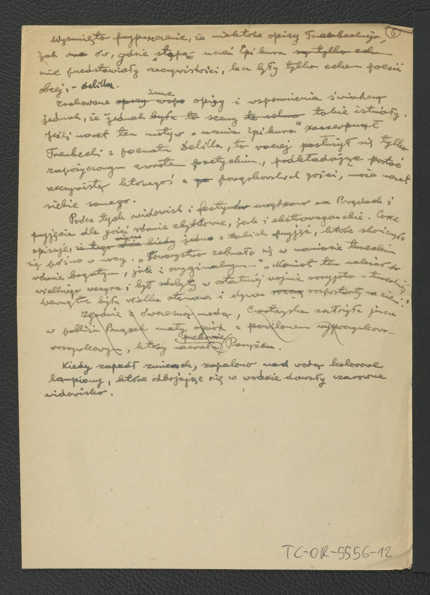 wypis z Zug S., Ogrody w Warszawie i jej okolicach opisane w 1784, Warszawa 1898, s. 13, 15-17, 38 dotyczący charakterystyki miejscowej posesji; jedenaście kart, skan 11