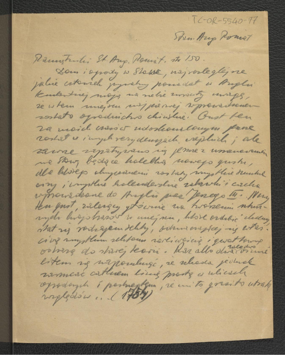 wypis z Pamiętniki Stanisława Augusta Poniatowskiego, red. B. Zaleski, Drezno 1870 wzmiankujący rozległy ogród według standardów angielskich , skan 1
