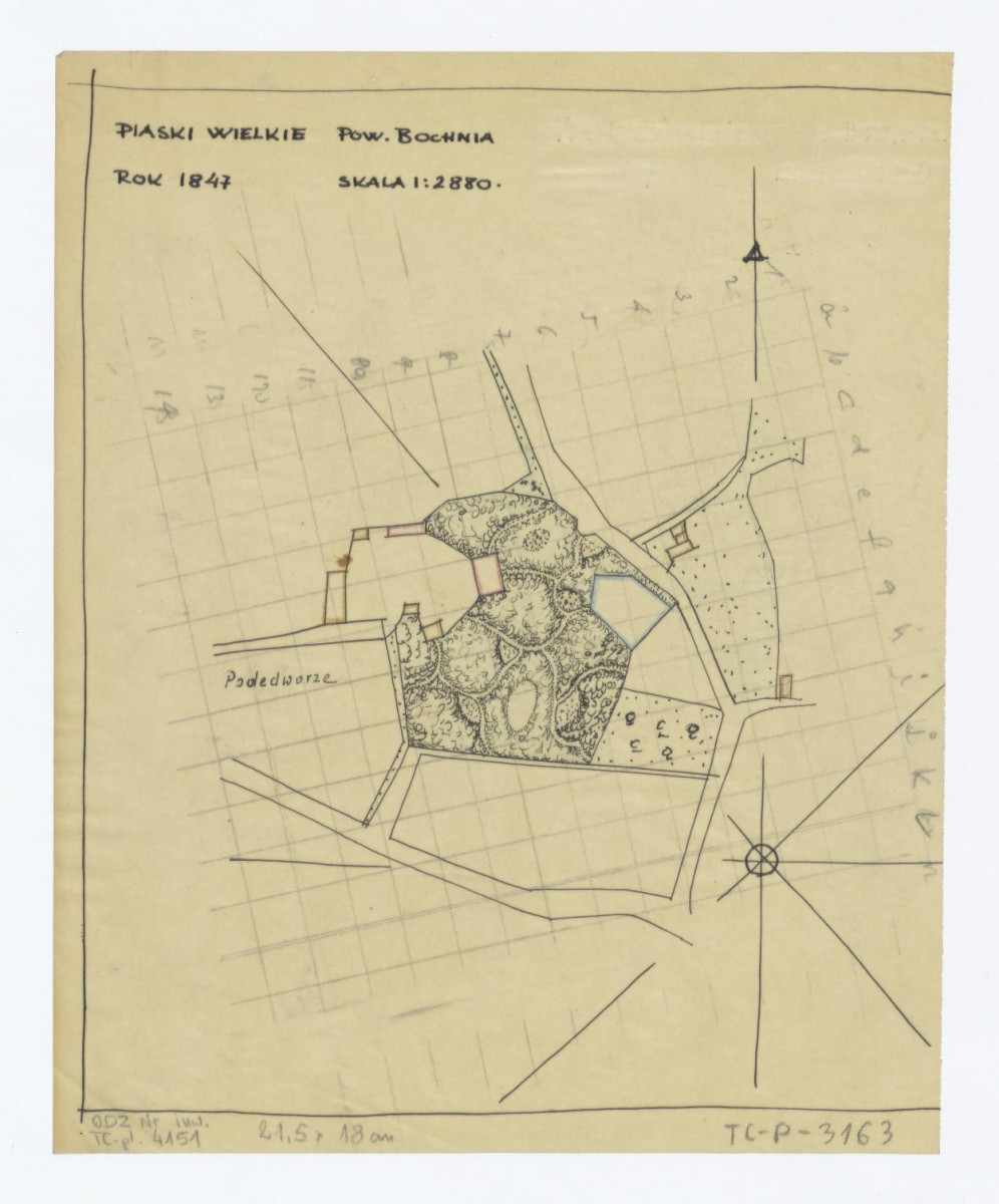 plan sytuacyjny - stan z 1847 roku, skan 1