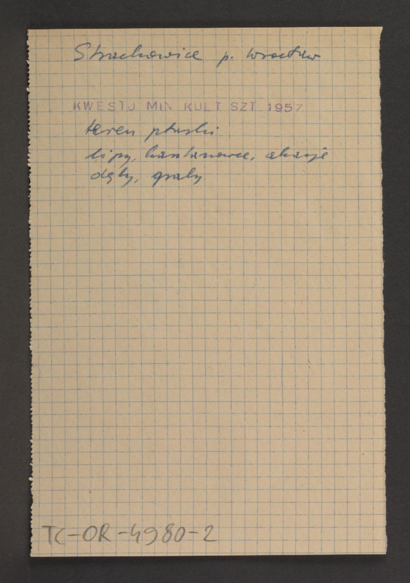 wypis z Kwestionariusz Ministerstwa Kultury i Sztuki z 1957 r. , skan 1