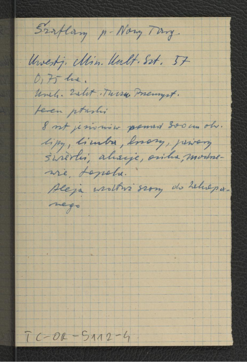 wypis z Kwestionariusz Ministerstwa Kultury i Sztuki z 1957 r. , skan 1