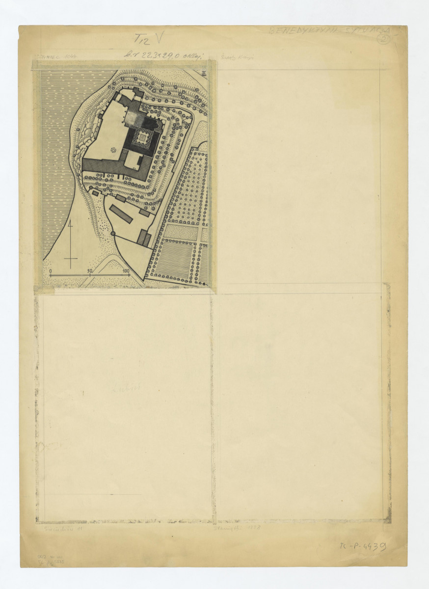 sytuacja budowli i ogrodów, skan 1