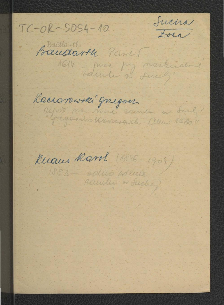 wypis z Łoza S., Słownik architektów i budowniczych Polaków oraz cudzoziemców w Polsce pracujących, Warszawa 1931, s. 29-30 wzmiankujący budowniczych zaangażowanych podczas prac w miejscowej procesji – m.in. Pawła Baudartha , skan 1