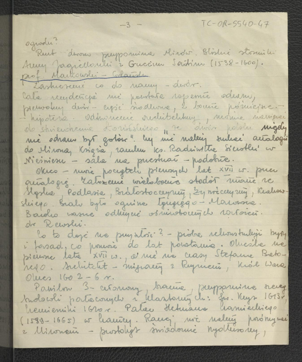 komentarze do referatu G. Ciołka z 21 grudnia 1959 r.: S. Herbst, B. Gwagnin, W. Tomkiewicz, Z. Rewski, Z. Mączeński, A. Miłobedzki, G. Ciołek, A. Monkowski; trzy karty , skan 3