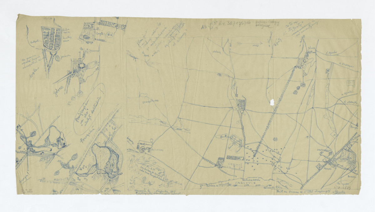 rozmieszczenie ogrodów podmiejskich na północ od Warszawy, skan 1