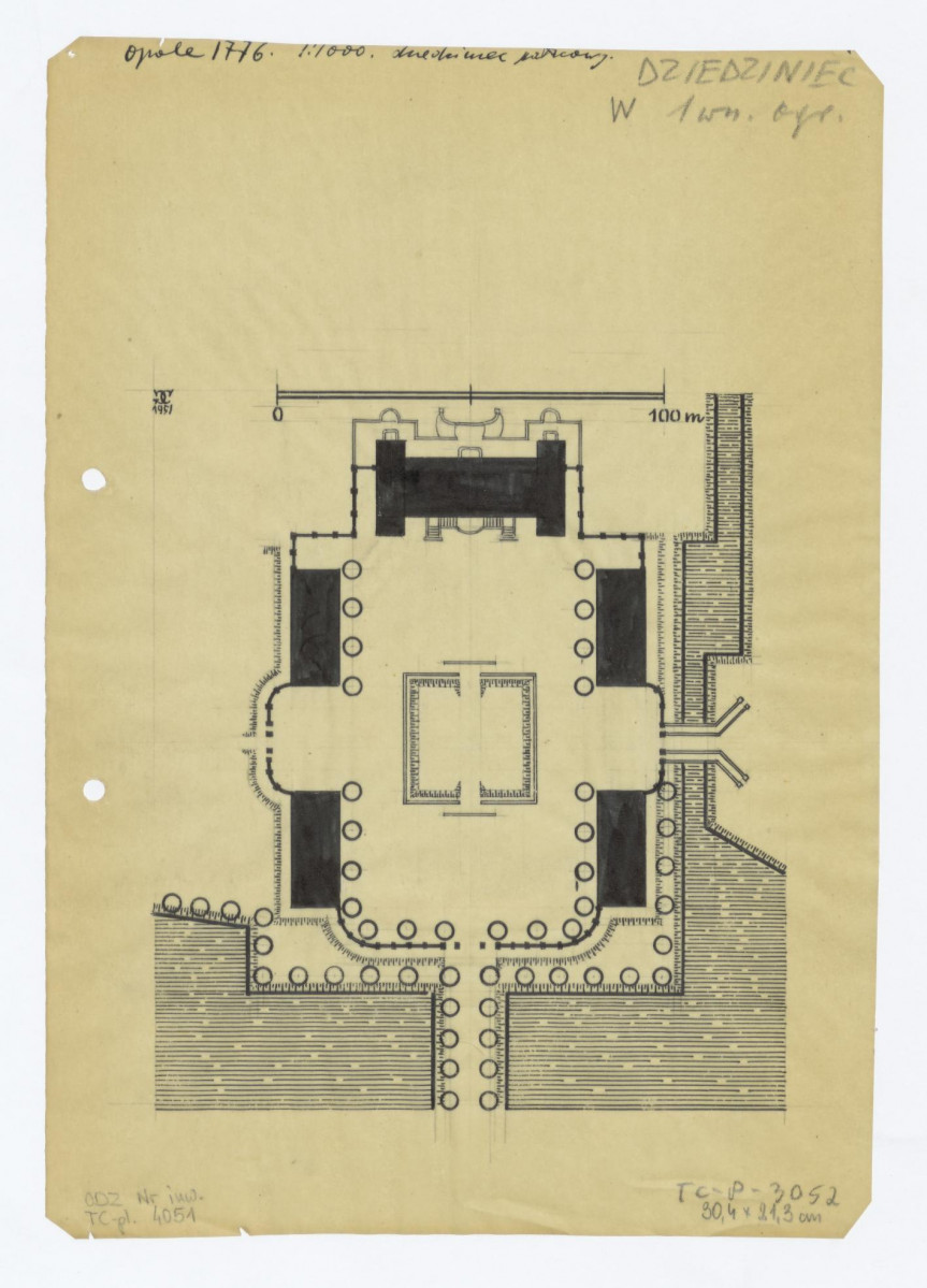 plan sytuacyjny z 1776 roku, skan 1