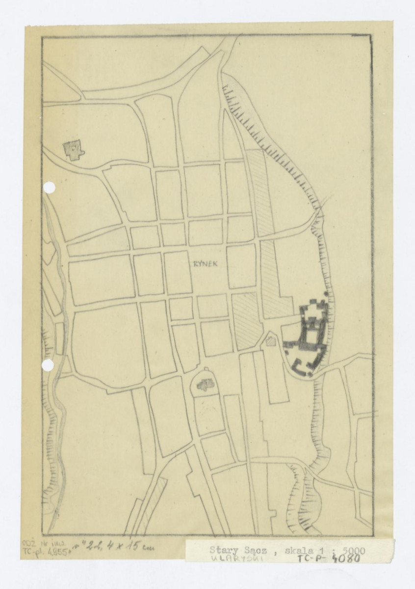 plan sytuacyjny klasztoru i okolic, skan 1