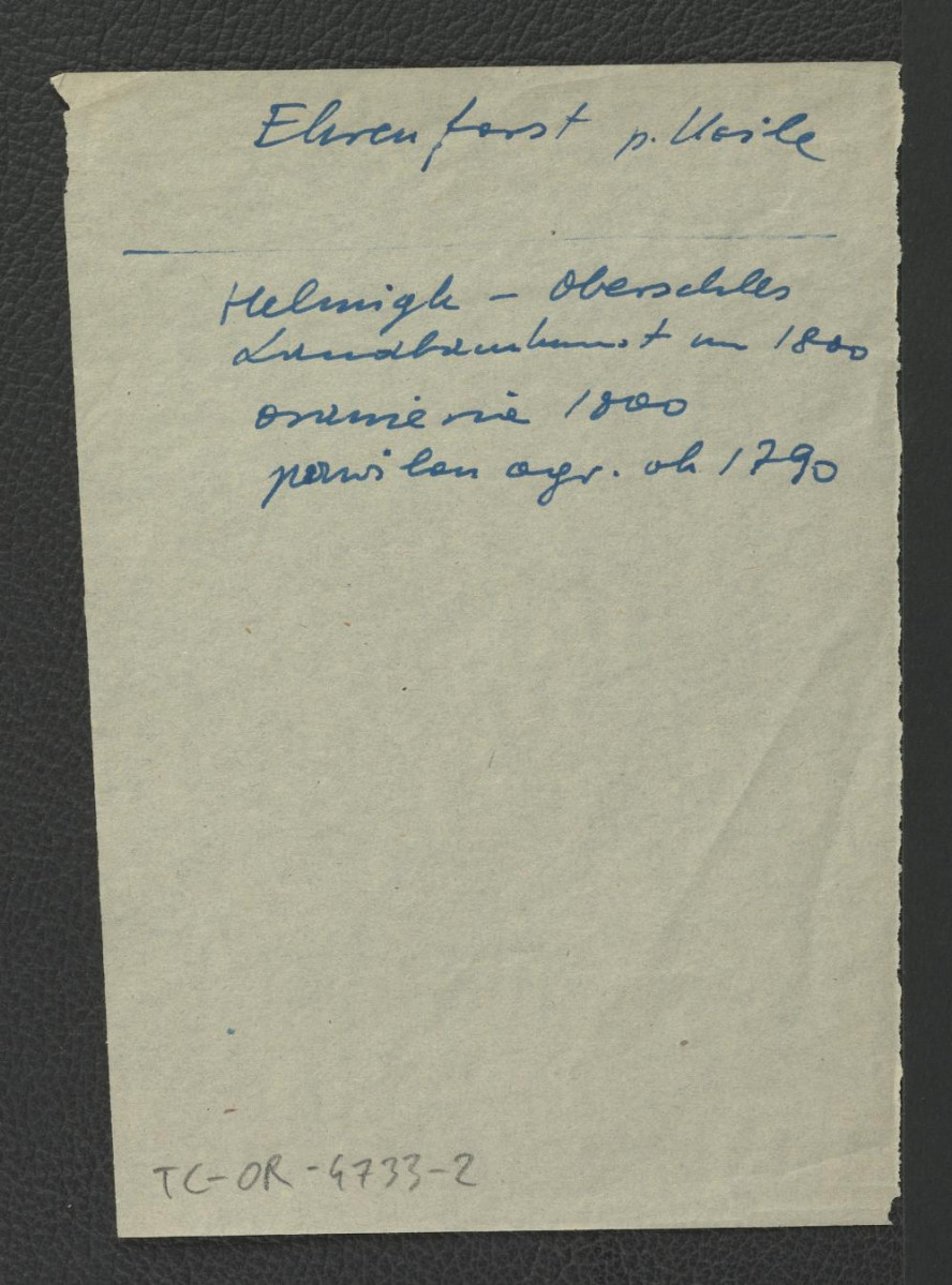 wypis z Helwigh – Oberscles, Landbann…, 1800 wzmiankujący oranżerię z 1800 r., skan 1