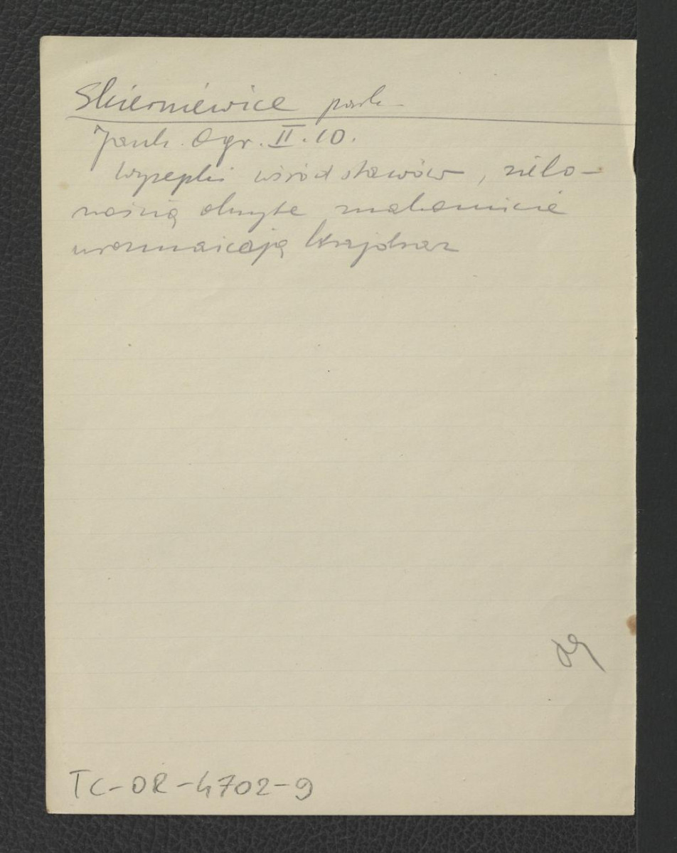 wypis z Jankowski E., Dzieje ogrodnictwa polskiego w zarysie, t. II, Warszawa 1923, s. 10 wzmiankujący wysepki wśród miejscowych stawów , skan 1