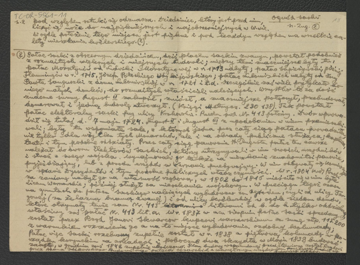 wypis z Zug S., Ogrody w Warszawie i jej okolicach opisane w 1784, Warszawa 1898 oraz Kalendarz powszechny z 1848 r. dotyczący roślinności w miejscowym ogrodzie; dwie karty , skan 3