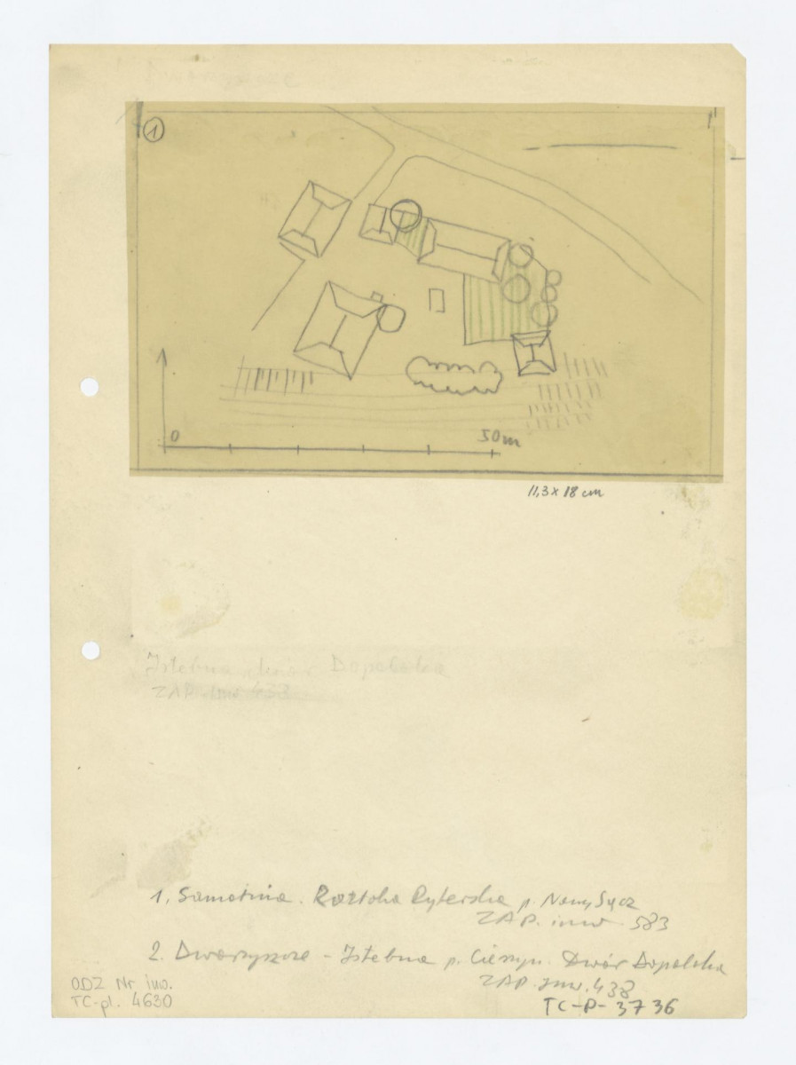 plan sytuacyjny (Zakład Architektury Politechniki inwentarz 583), skan 1