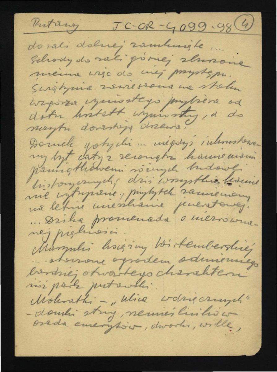 wypis z Dębicki L., Puławy: monografia z życia towarzyskiego, politycznego i literackiego, t. I, Lwów 1887, s. 119 i kolejne na temat dziejów tej miejscowości oraz jej zabudowy w miejscowym parku; pięć kart , skan 3