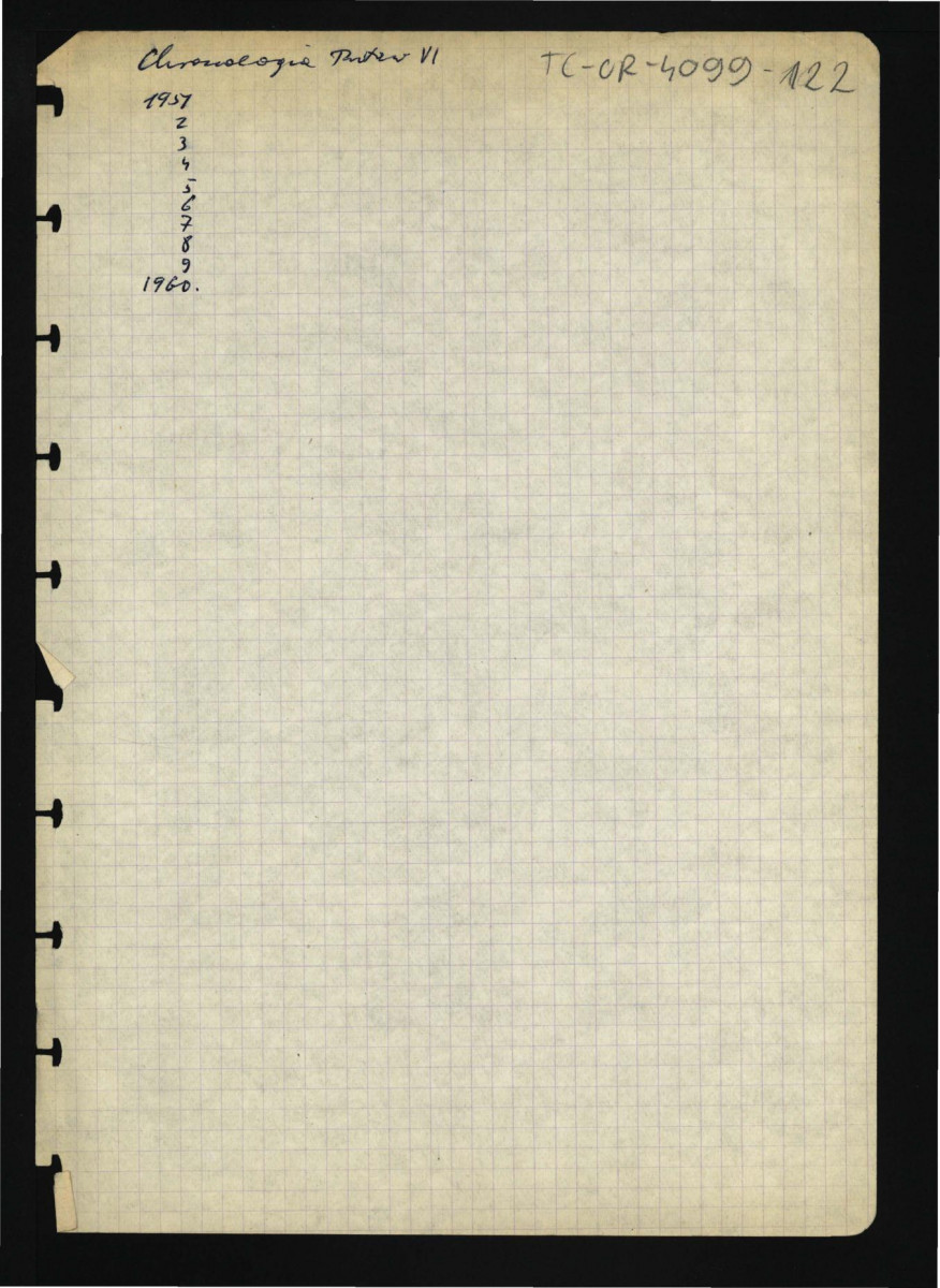 chronologia dziejów miejscowej rezydencji od 1670 do 1960 r.; sześć kart, skan 6
