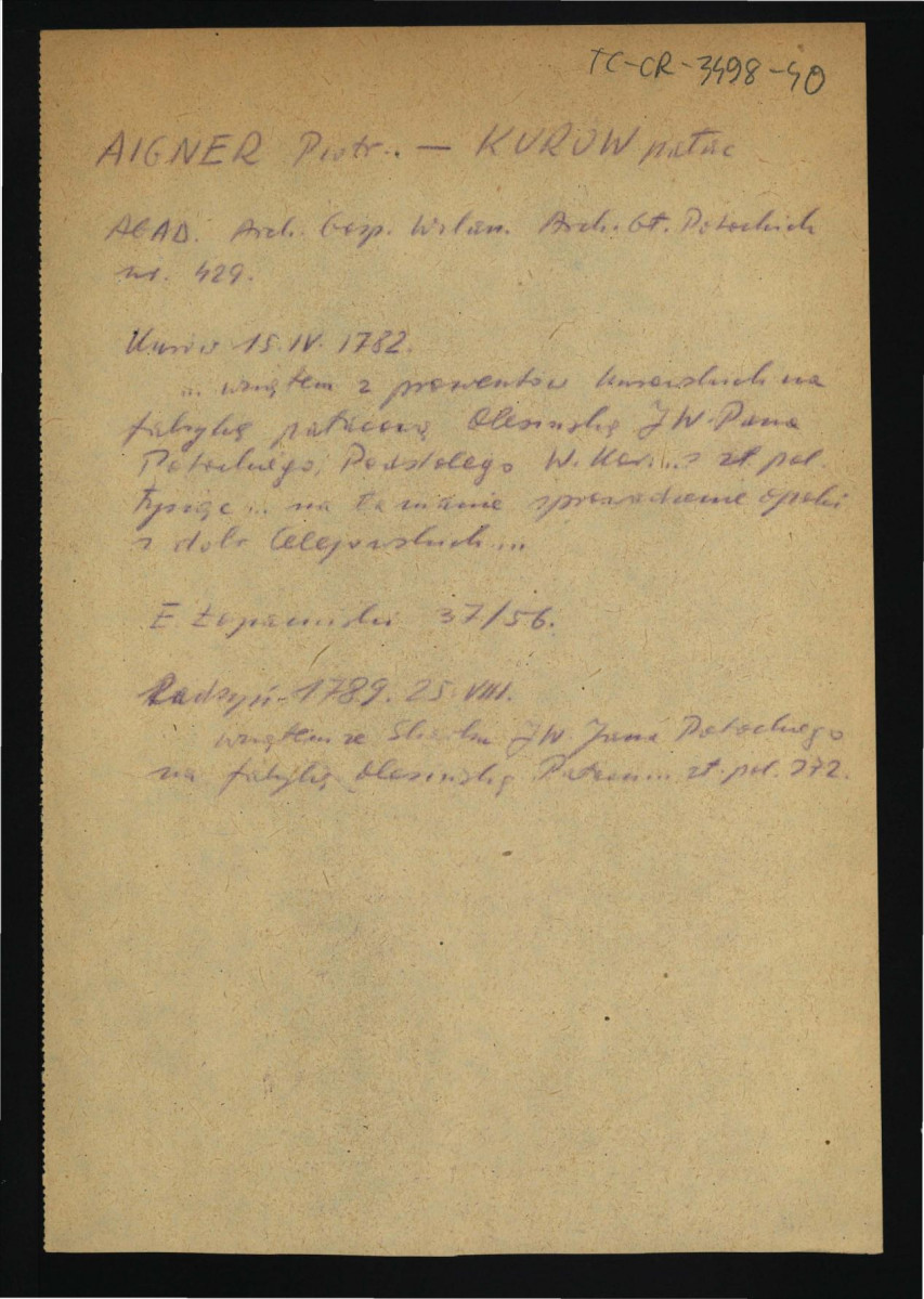 wypis z AGAD NR 429, skan 1