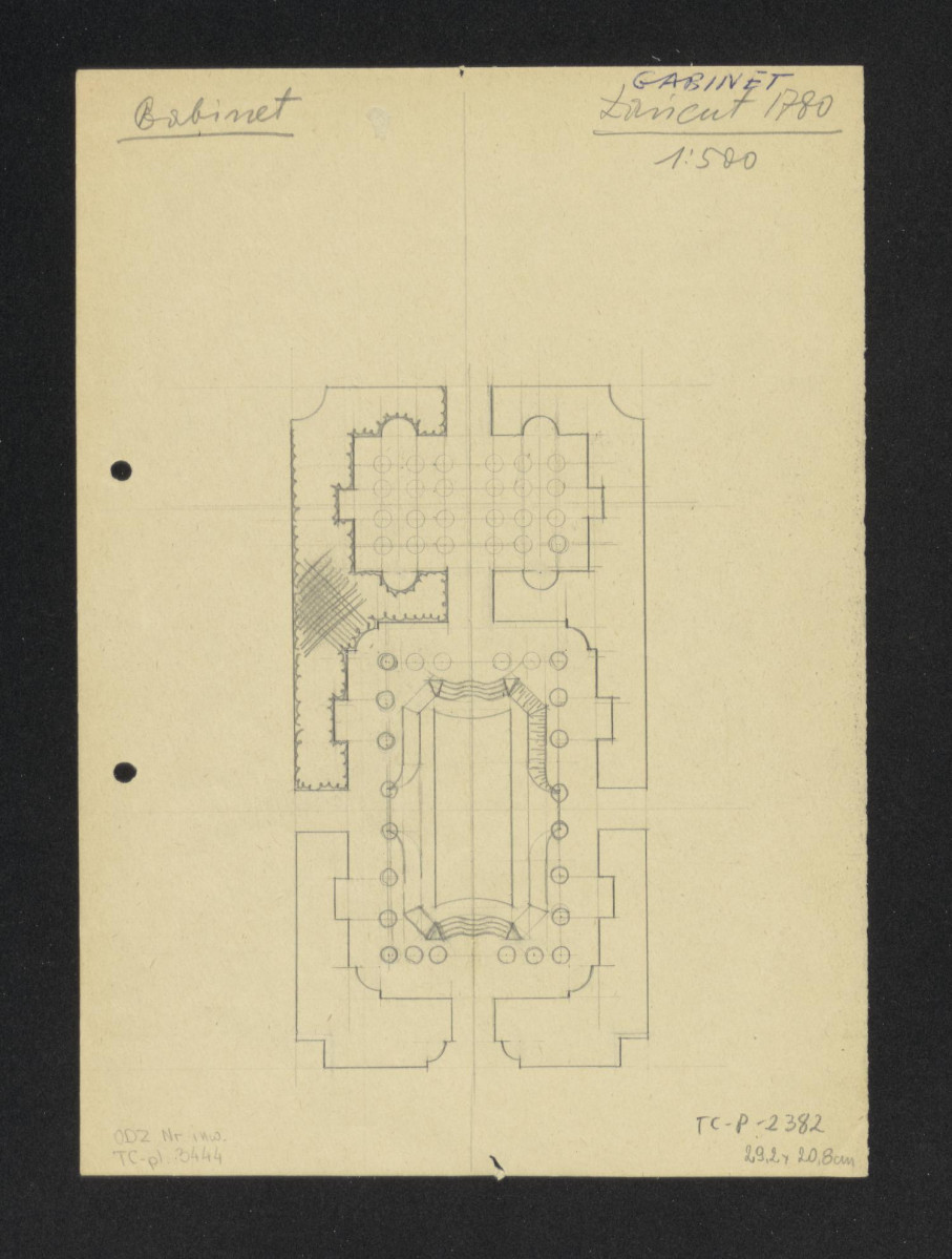plan sytuacyjny z 1780 roku, skan 1