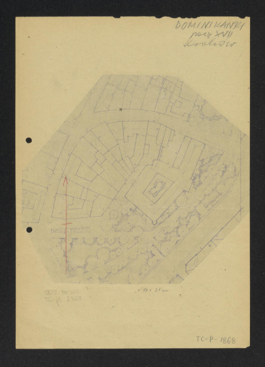 plan sytuacyjny klasztoru i okolic, skan 1