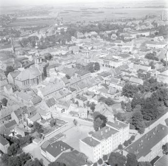 widok ogólny centrum miasta od strony płn.-wsch., skan 1